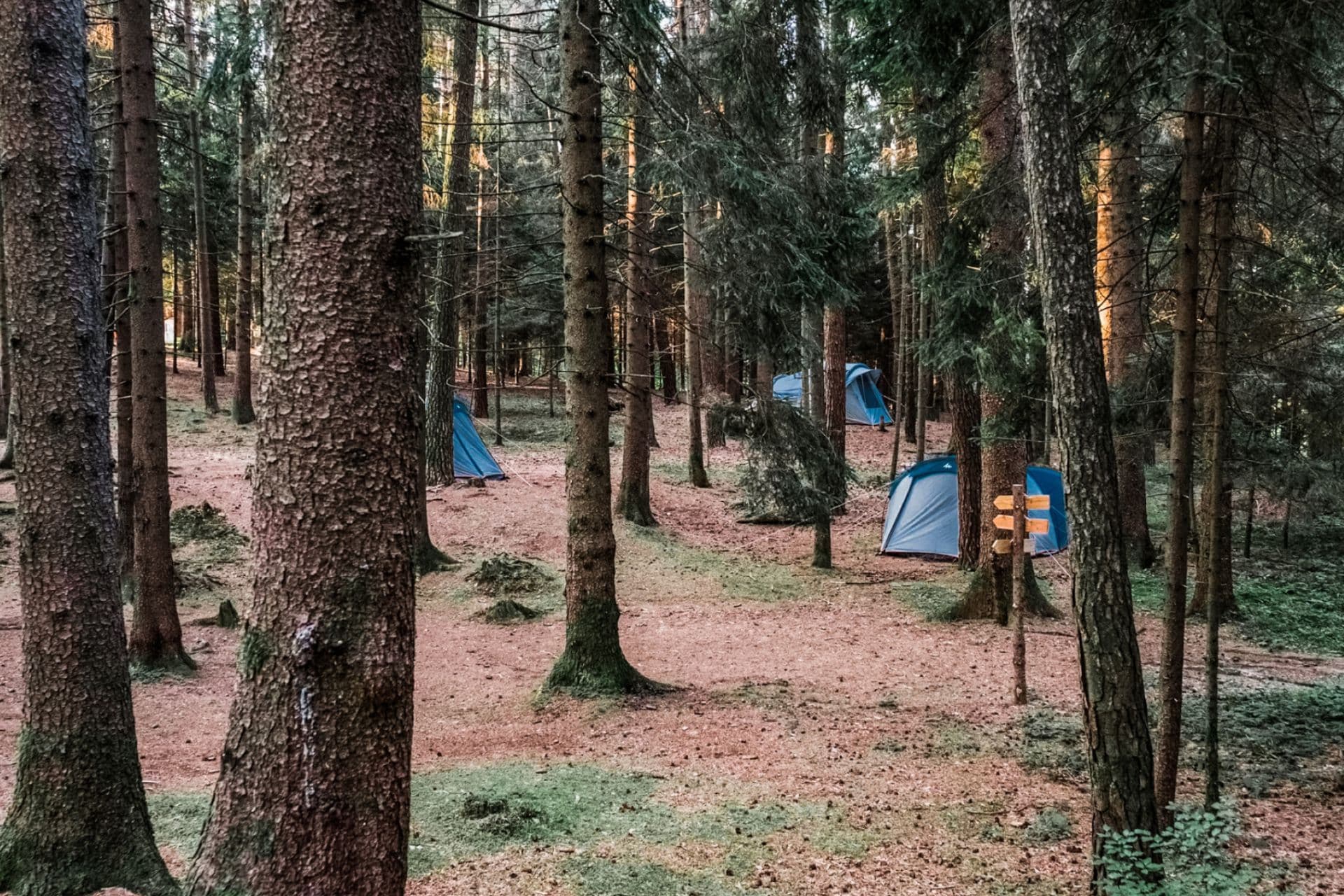 Camping und Wandern im Herbst - die Natur genießen