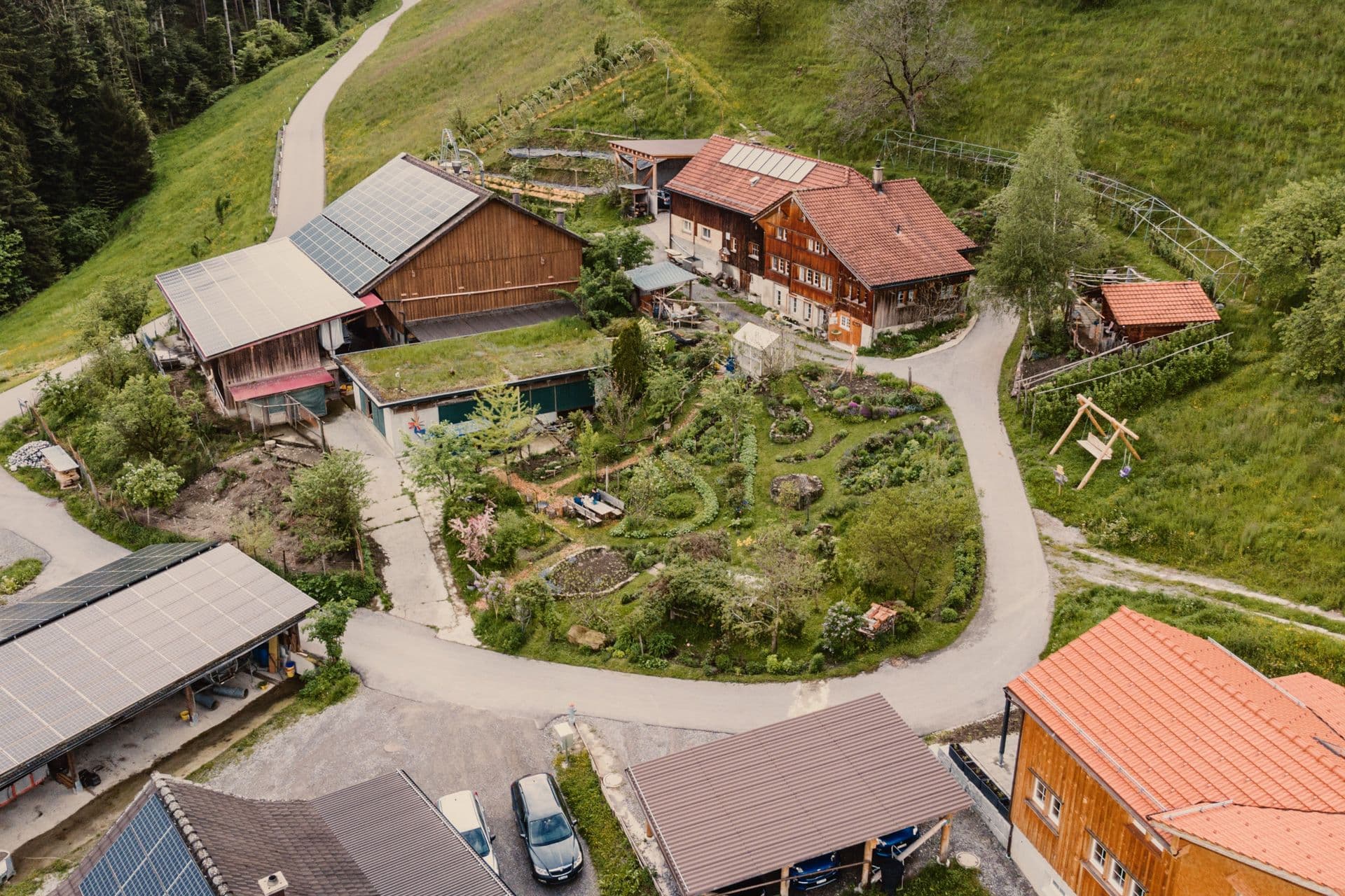 Camping auf dem Bauernhof in Deutschland